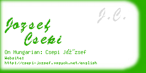 jozsef csepi business card